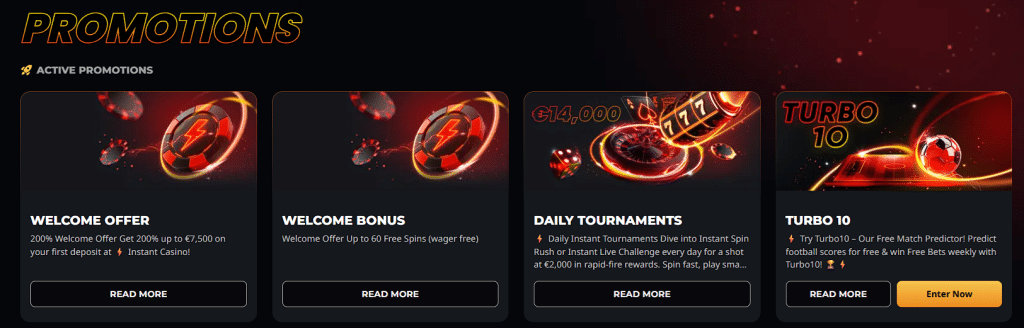 Instant Casino Promotions 